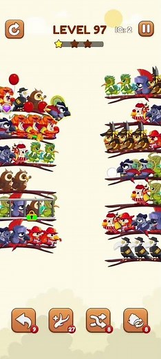Bird Sort 2: Color puzzle Lvl 97