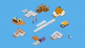House Construction Set 3d Animation Cartoon Stock Footage Video (100% Royalty-free) 3584297491 | Shutterstock