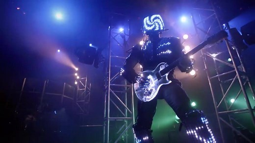 Christmas Rocks LED Robot! Let it snow, let it snow, let it snow-bot! ⛄️🤖🎸❄️ | The Haygoods