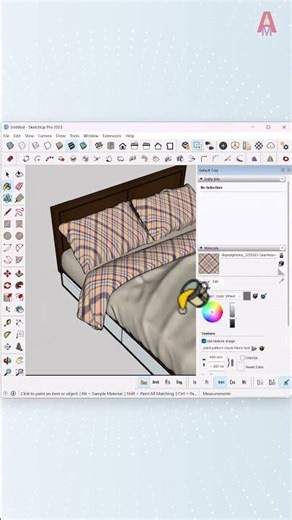 SketchUp Add Materials Tutorial Hindi