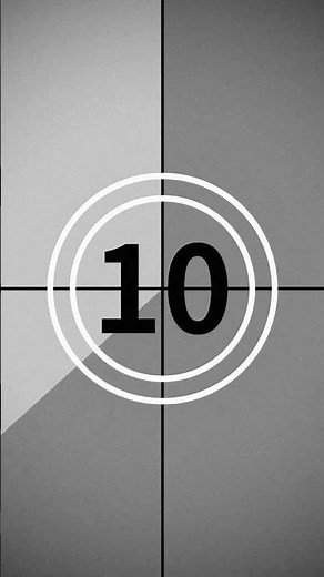 10 Seconds Vintage Old Film Countdown Animation | Motion Background | 4K | 60FPS | Free Download