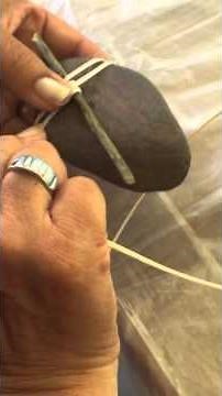 Rock/stick wrapping with cane Video 1