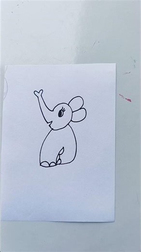 cute elephant drawing #drawing #art #cartoon