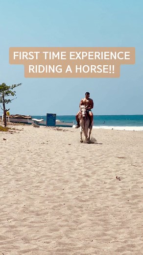 First Time Experience Riding a Horse!!