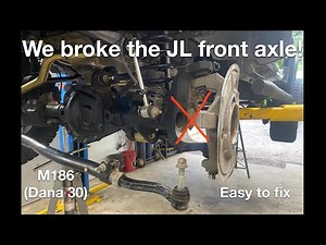Replacing the broken Ujoint in the front axle. JL wrangler m186