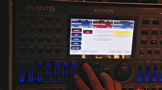 ketron音频编曲键盘event-X 音频鼓组&音源鼓组介绍