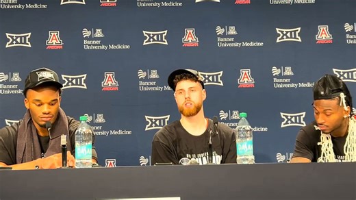Arizona Wildcats Tobe Awaka, Anthony Dell’Orso and Jaden Bradley on sense of urgency