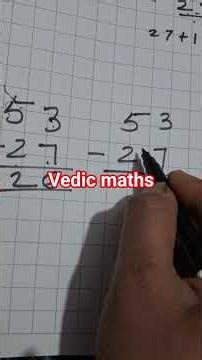 #Vedic maths# Subtraction