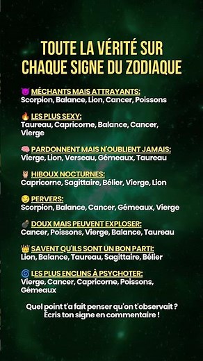 🔮 La vérité sur ton signe #zodiaque #astrologie #horoscope #signesduzodiaque
