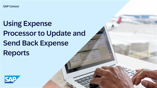 Using Expense Processor to Update and Send Back Expense Reports i