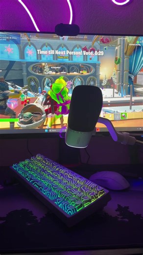 Dual Monitor Monitor Arm 🔜🤫 #setup #peak #gamingontiktok #fyp #gaming