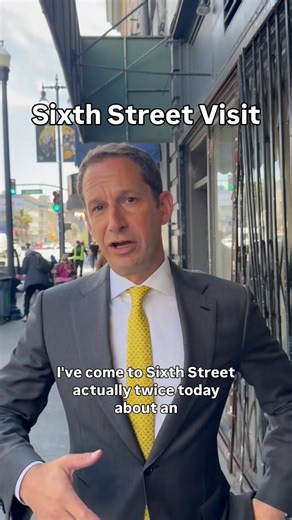 I visited Sixth Street twice today and saw progress. We’ve created a safe and clean space on Jesse Street for people to go that isn’t on the street, called the Oasis. There’s more work to do, but I’m committed to delivering results for San Franciscans. | Daniel Lurie