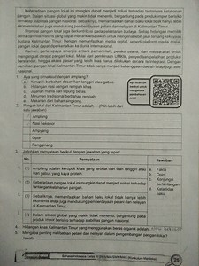 Apa yang dimaksud dengan amplang? a. Kerupuk berbahan dasar ik... | Filo