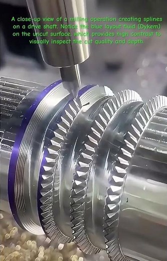 High-Precision Spline Milling Process #mechanicalengineering #cncporn #machinist #industrial