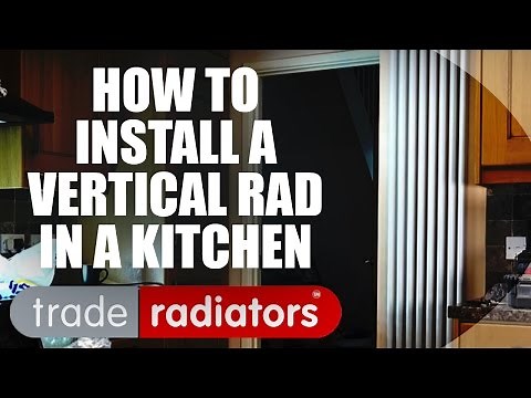 Installing a Vertical Aluminium Radiator in a Kitchen