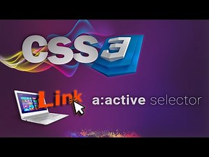 CSS for beginners 66: active link selector | ADD STYLES TO LINK ON CLICK