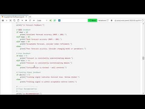 Supply Chain Models using Python