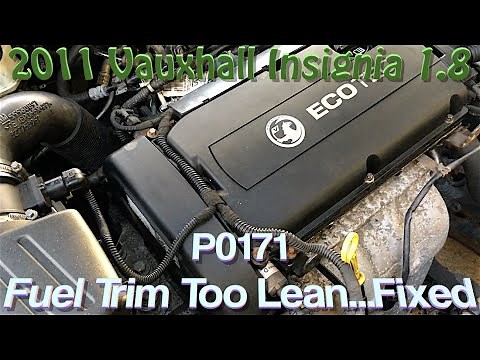 Fuel Trim Too Lean P0171, Fixed Vauxhall Insignia 1 8