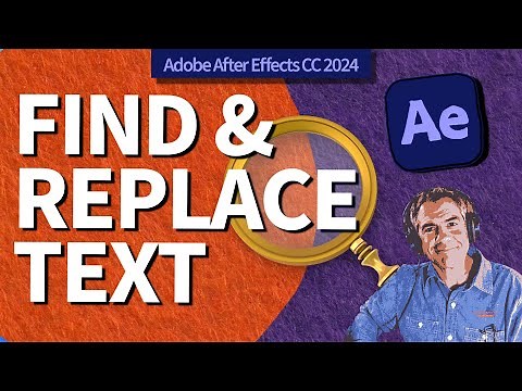How To Find & Replace Source Text in After Effects