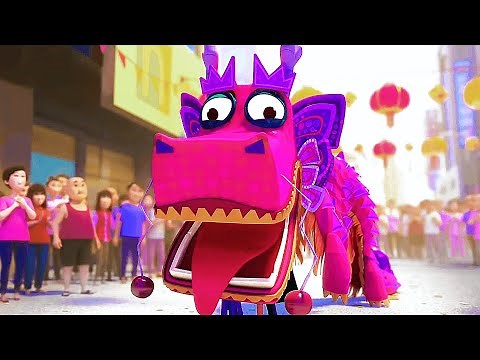 WISH DRAGON Clip - "Funny Dragon Fight" (2021)