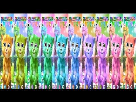 Talking Ginger RAINBOW Effect – 10 Clones SAME Thing (Satisfying)