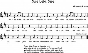 Suse Liebe Suse Beth's Notes Songs & Resources