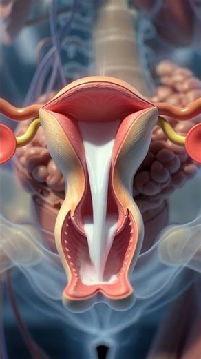 Menstrual Cycle Explained | Female Reproductive System #anatomy #shorts
