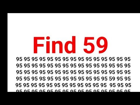 find the number 59