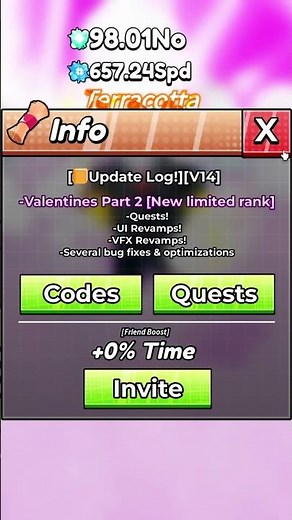 💘LATEST CODES IN WASTE TIME! #roblox #shorts #valentinesday