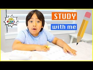 Study With Me Ryan!! #stayhome #withme - Videos For Kids