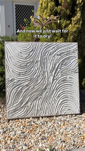 DIY Textured Art At Home on Instagram: "Easy textured art for a bright, early morning. ☀️ If you want to make this at home, comment “Texture”. #texturedart #neutraldecor #creamdecor"