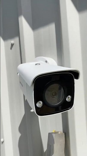 Installed 4 MP AcuSense Bullet Camera – DarkFighter, Strobe & Audio Alarm#hikvision #strobelight