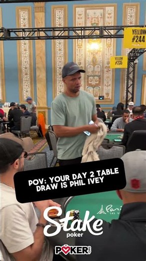 When Phil Ivey sits down at your WSOP Main Event table