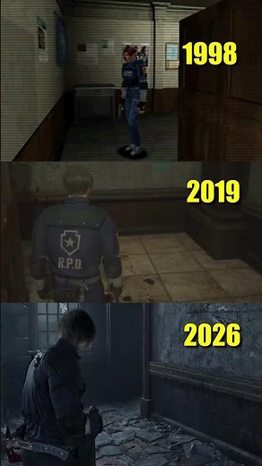 Licker Scene Comparison - Resident evil 2 Original vs Remake vs RE9 #horror #residentevil