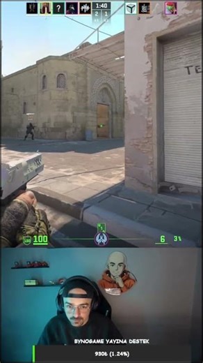 Isn't it difficult to play with only one controller? he asked. | CS2 #cs2 #counterstrike2