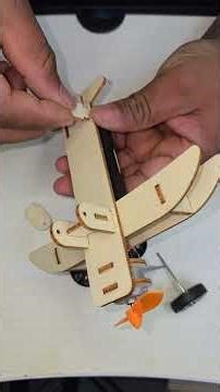 Build an Electric DIY Airplane!DIY Motorized Plane STEM Physics Project#stem#diy #physicsart#science