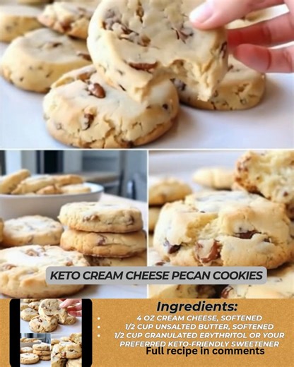 Keto Cream Cheese Pecan Cookies🍪🍪🍪 I love this quick & easy recipe and it’s a treat for Beginners.... Must express something to keep getting my recipes.... Thank you Recipe in (c.o.m.m.e.n.t). 👇👇👇👇👇👇👇👇👇 #KETO #KetoRecipes #Recipe #weightloss #cookies | Keto Recipes - Food Network