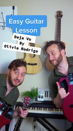 Learn Deja Vu by Olivia Rodrigo on Guitar | Easy Tutorial