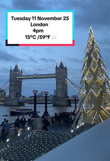 Enjoy the Christmas Lights by Tower Bridge