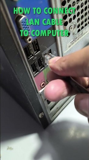 How to Connect LAN Cable to Computer #computernetworking