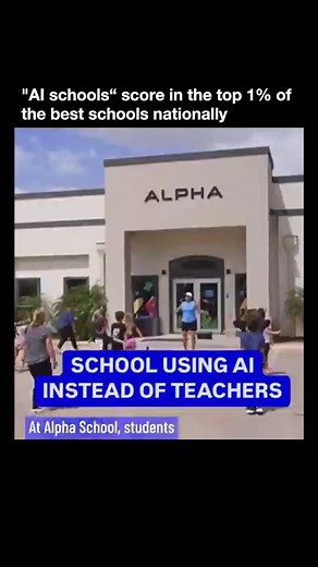 Artificial Intelligence | ChatGPT | Technology on Instagram: "This Texas school is redefining education 👀📚 At Alpha School, students spend just 2 hours a day with AI-powered teachers—and it’s working. The lessons are fully personalized, adapting to each student in real time. The rest of the day? Focused on real-life skills like swimming, puzzles, and even tying shoelaces 🧠🧩 The wild part? These kids are now scoring in the top 1–2% nationwide. With results like that, this model is already exp