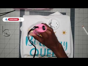 Hotfix Applicator Adding Rhinestones on Tshirt #hotfix #rhinestones