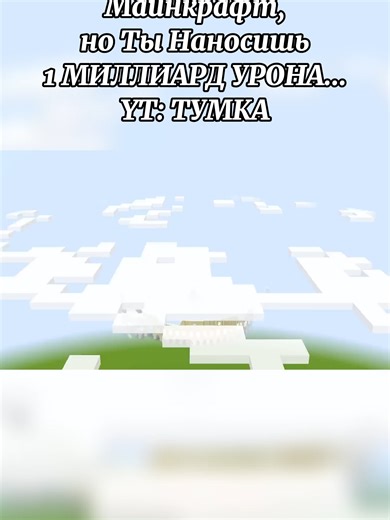 Minecraft, but You Deal 1 BILLION DAMAGE... -_- -_- -_- YT: ТУМКА #minecraft #mine #game #fyp #ТУМКА