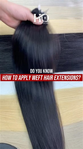 How to install Weft hair extension #hqhair #hairextensions #premiumhair #vietnamesehair #hairvendor