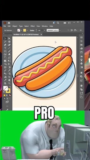 Beginner vs Pro Artist. Adobe Illustrator 2026 #design #shorts