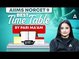 AIIMS Nursing Officer Study Plan 2025 | NORCET 9 Exam Preparation Strategy | NORCET 9 Time Table