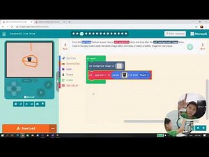 Learn MakeCode Arcade Tutorials with Thawin : EP-5-Free Throw