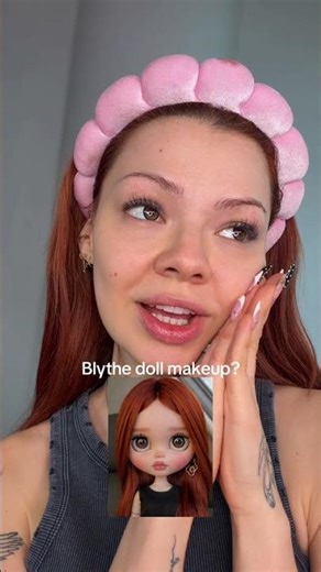 Blythe doll makeup 🙂‍↕️ full tutorial @Mirta Miler and transition ib @Lyra🤍