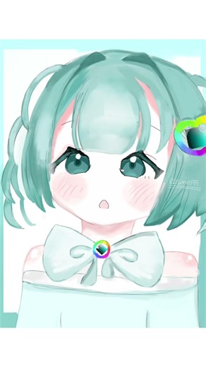 #夢宮夢っぴ #イラスト #夢グループ #vtuber #イラストメイキング #音ハメ #目を閉じる #リズム #音ゲー