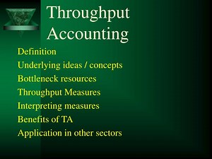 Throughput Accounting - SlideServe